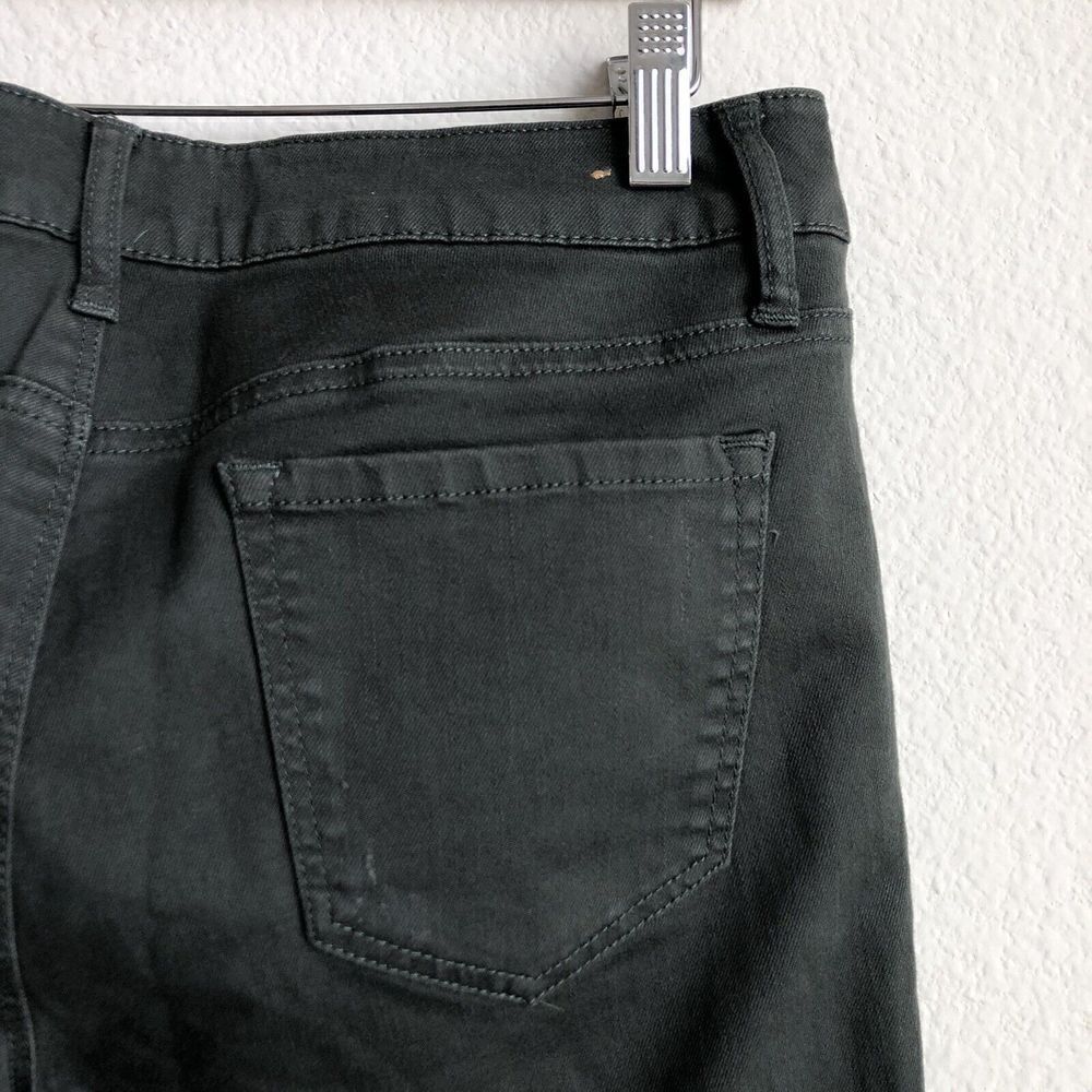 Empyre Tessa Skinny Jeans Women's Size 7 Olive Green Distressed with Stretch - Picture 10 of 11